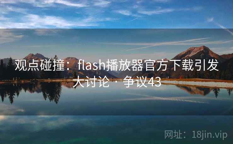 观点碰撞：flash播放器官方下载引发大讨论 · 争议43